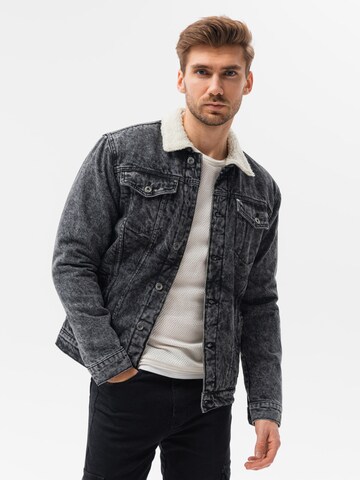 Ombre Between-Season Jacket 'C523' in Grey: front