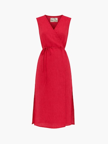 AmourLinen Summer Dress 'Aurora' in Pink: front