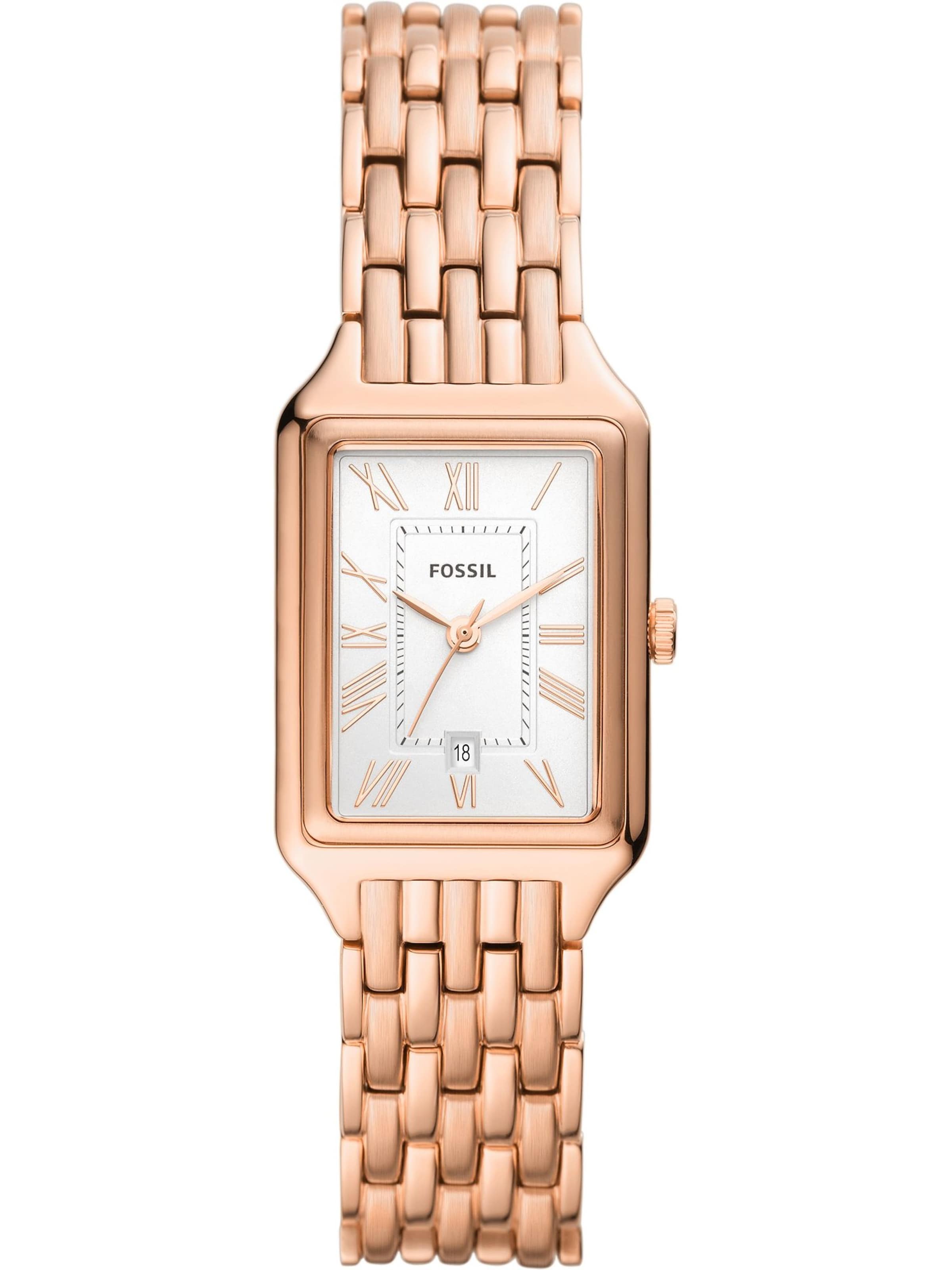 FOSSIL Аналогов часовник &#x27;Raquel&#x27; в злато: отпред
