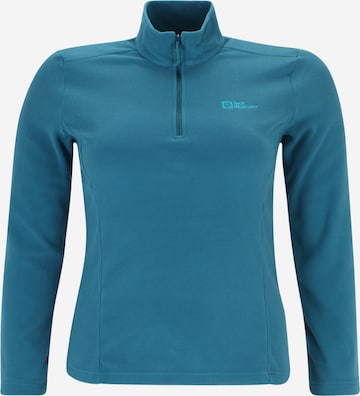 JACK WOLFSKIN Athletic Sweater 'TAUNUS' in Blue: front