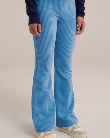 WE Fashion Flared Leggings - kék: elől
