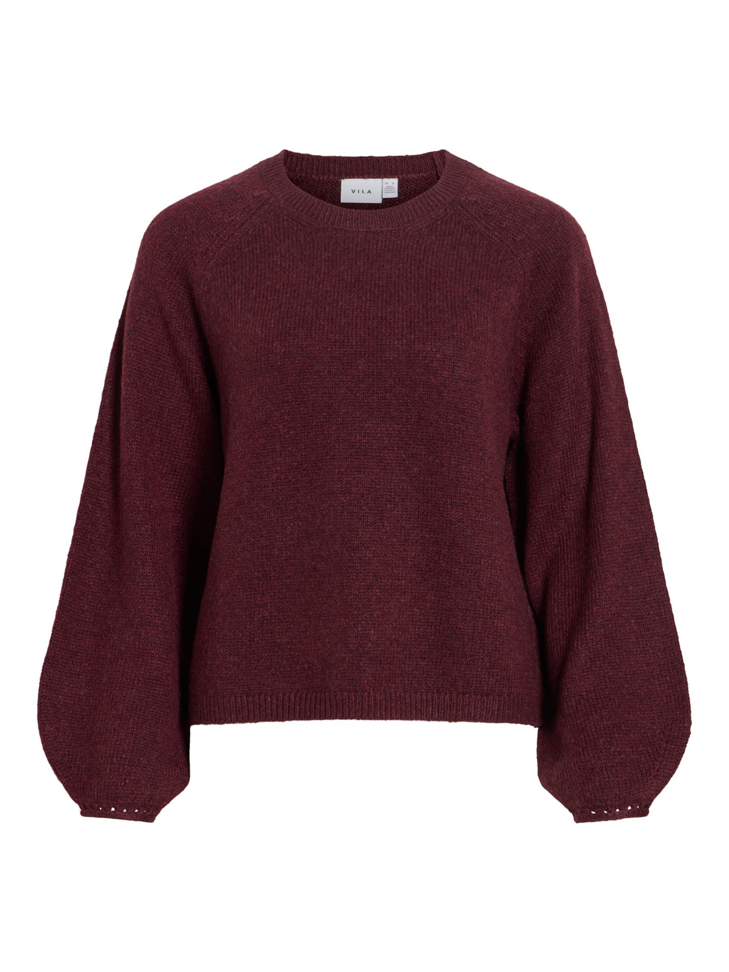 VILA Sweater 'VISapna' in Red: front