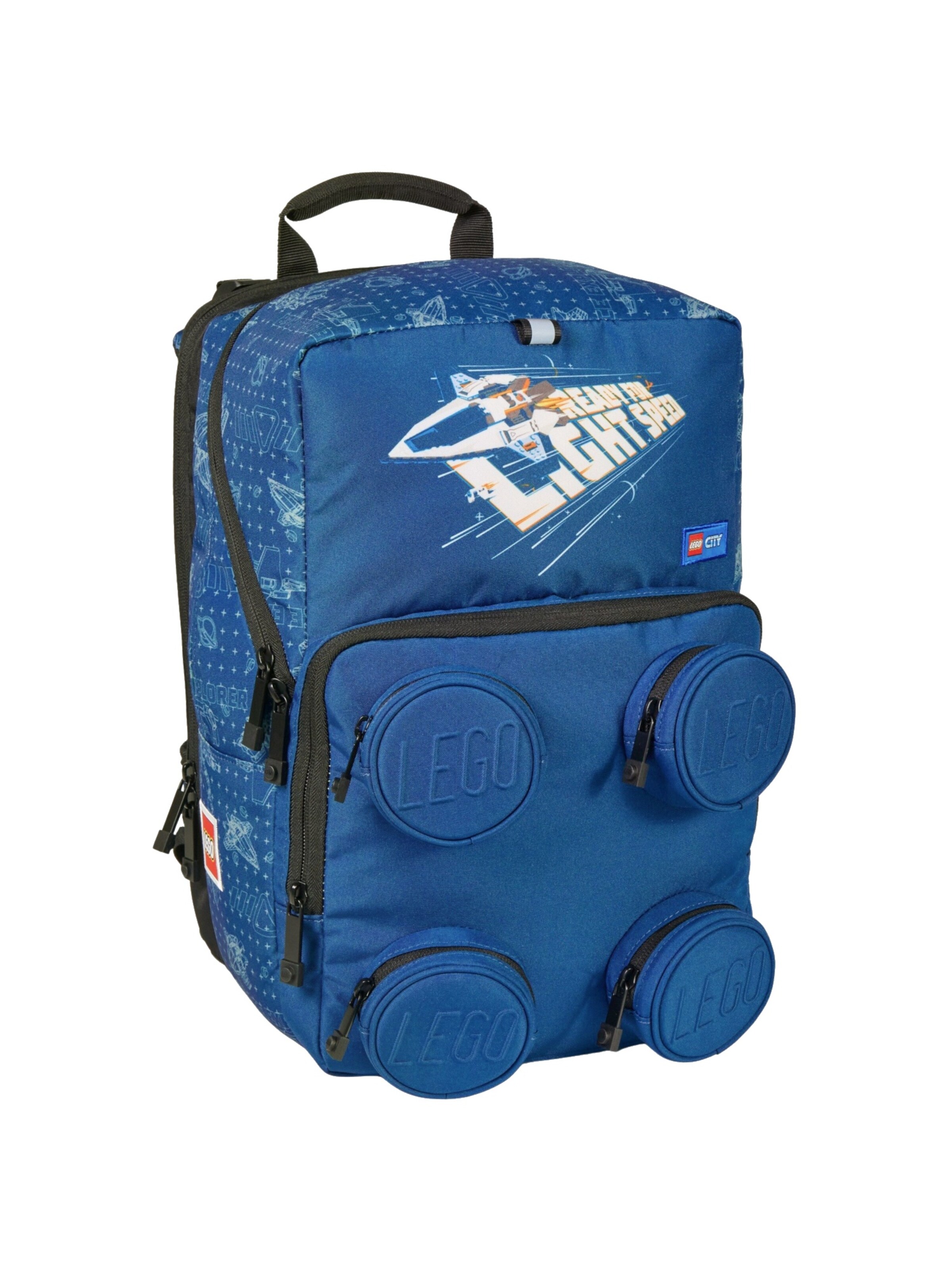 LEGO Rucksack 'LEGO Bricks Petersen School Backpack'‌‌ in Blau