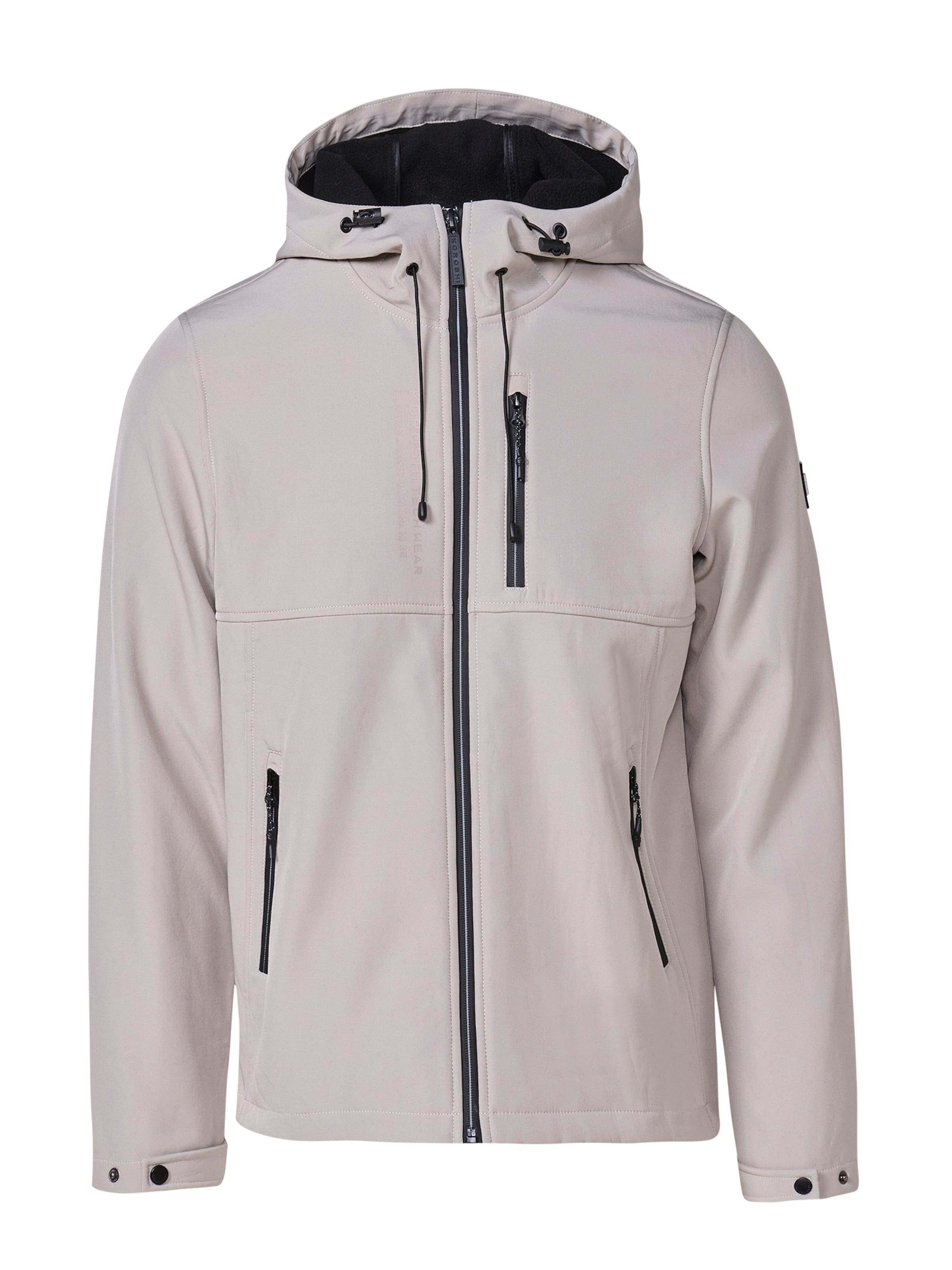 KOROSHI Prechodná bunda - Sivá: predná strana