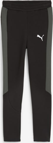 PUMA Regular Workout Pants 'evoStripe' in Black: front