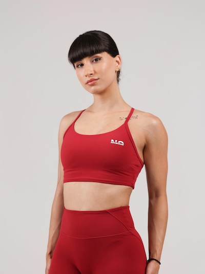 neverover Soutien-gorge de sport 'Nova' en rouge cerise, Vue avec produit