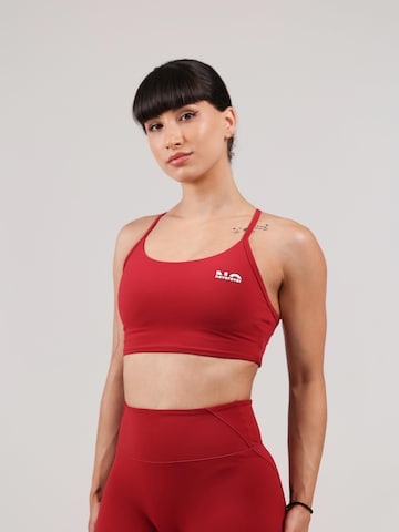 neverover - Bustier Sujetador deportivo 'Nova' en rojo: frente