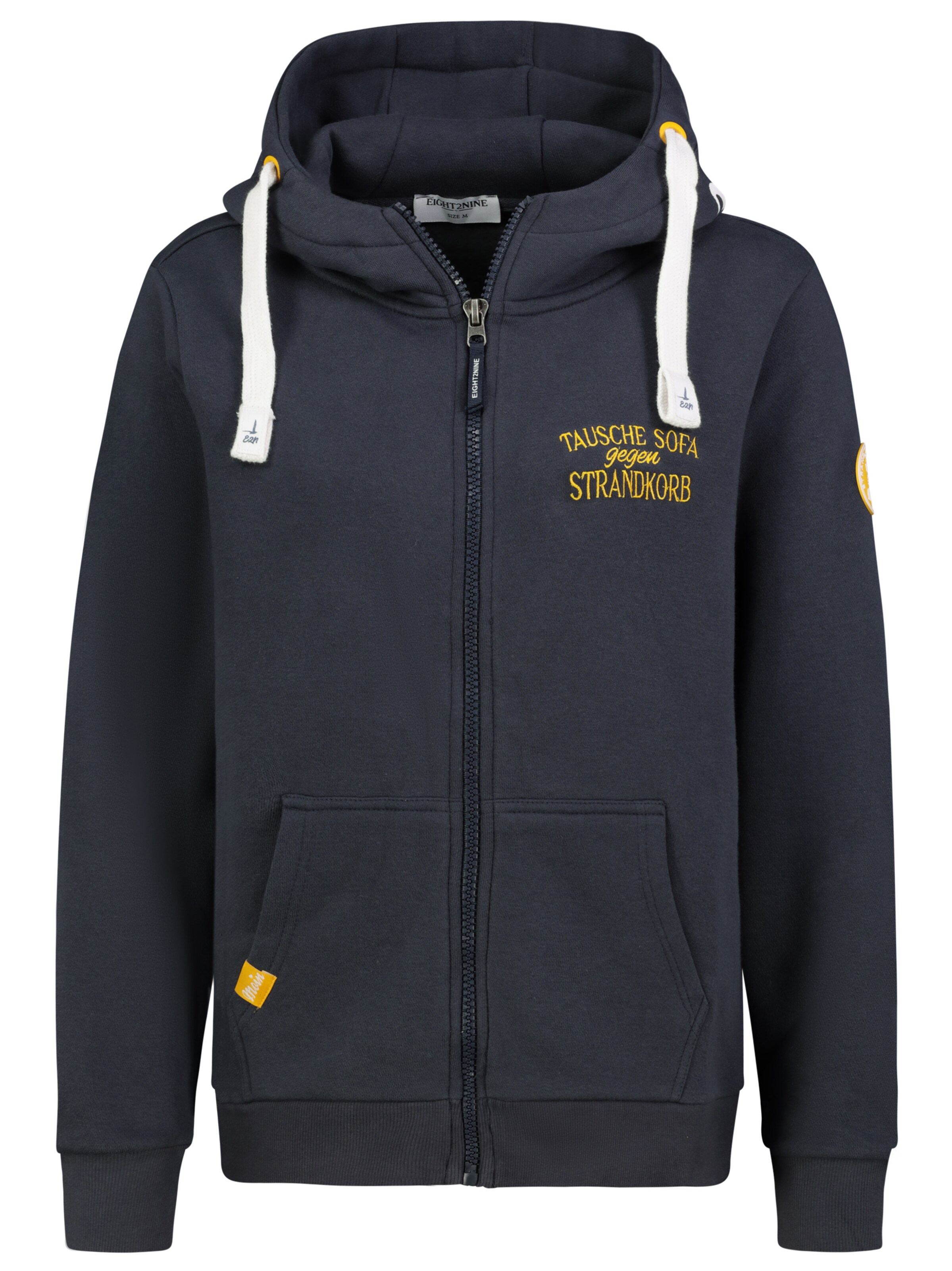 Eight2Nine Sweatjacke in Blau: Vorderseite