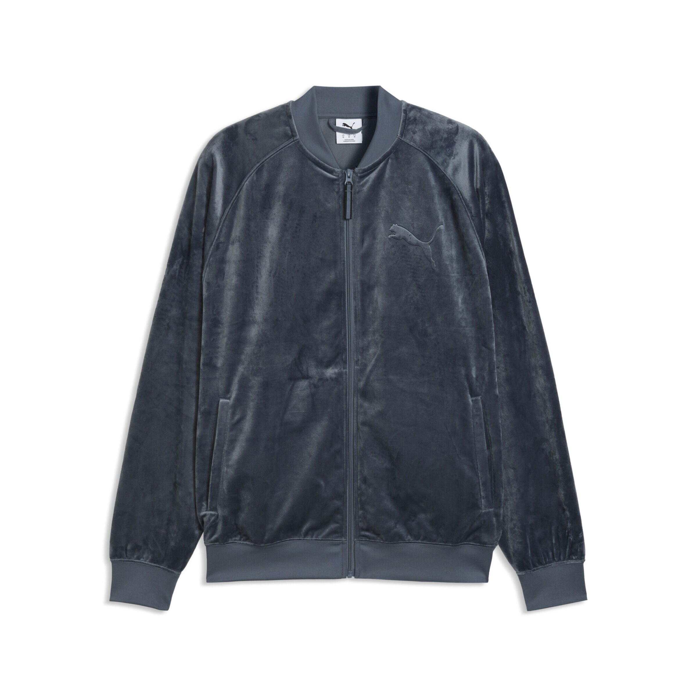Veste en polaire PUMA en bleu : devant