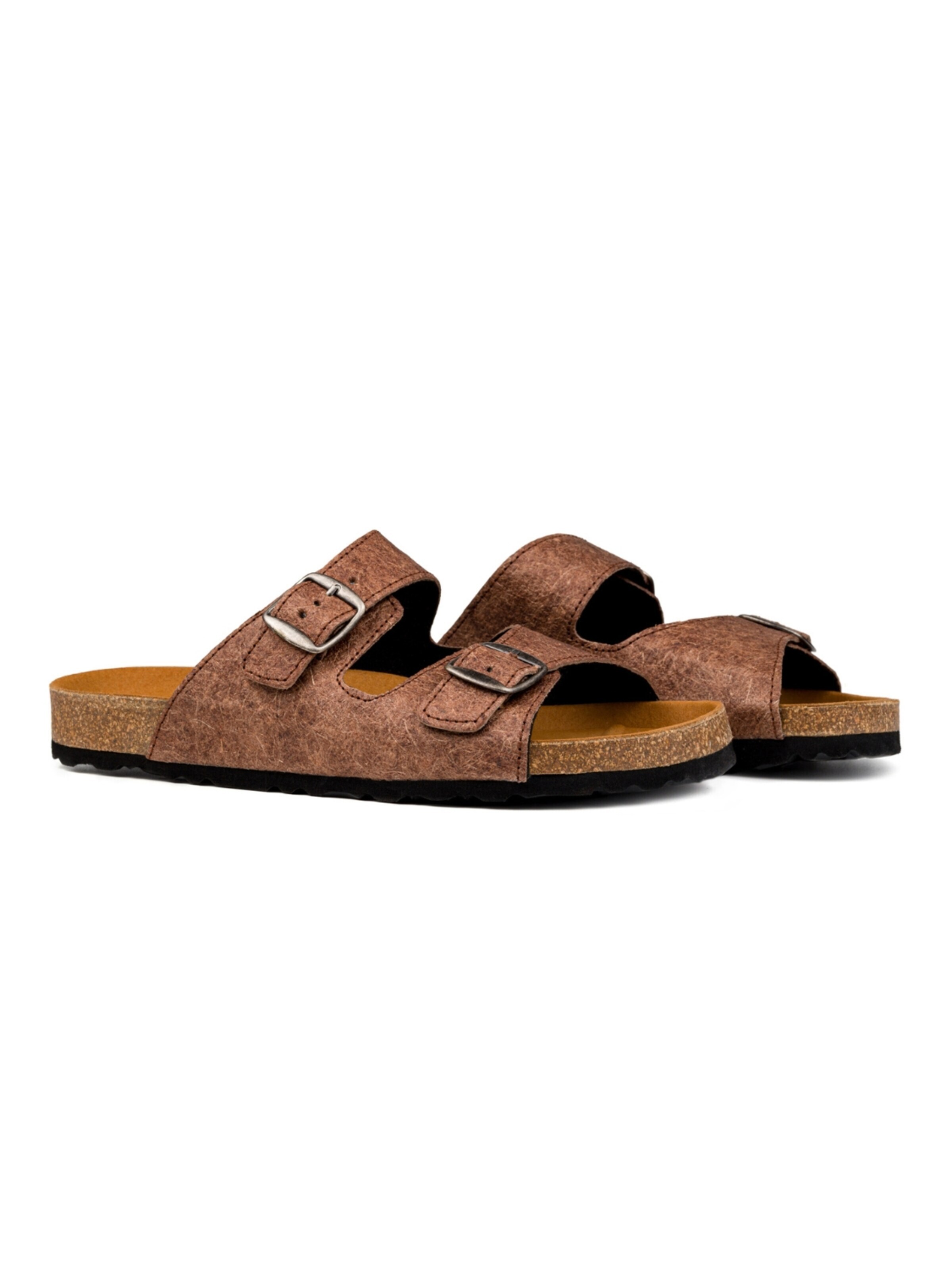 Ahinsa shoes Szandálok 'Pantolette Comfort' - barna