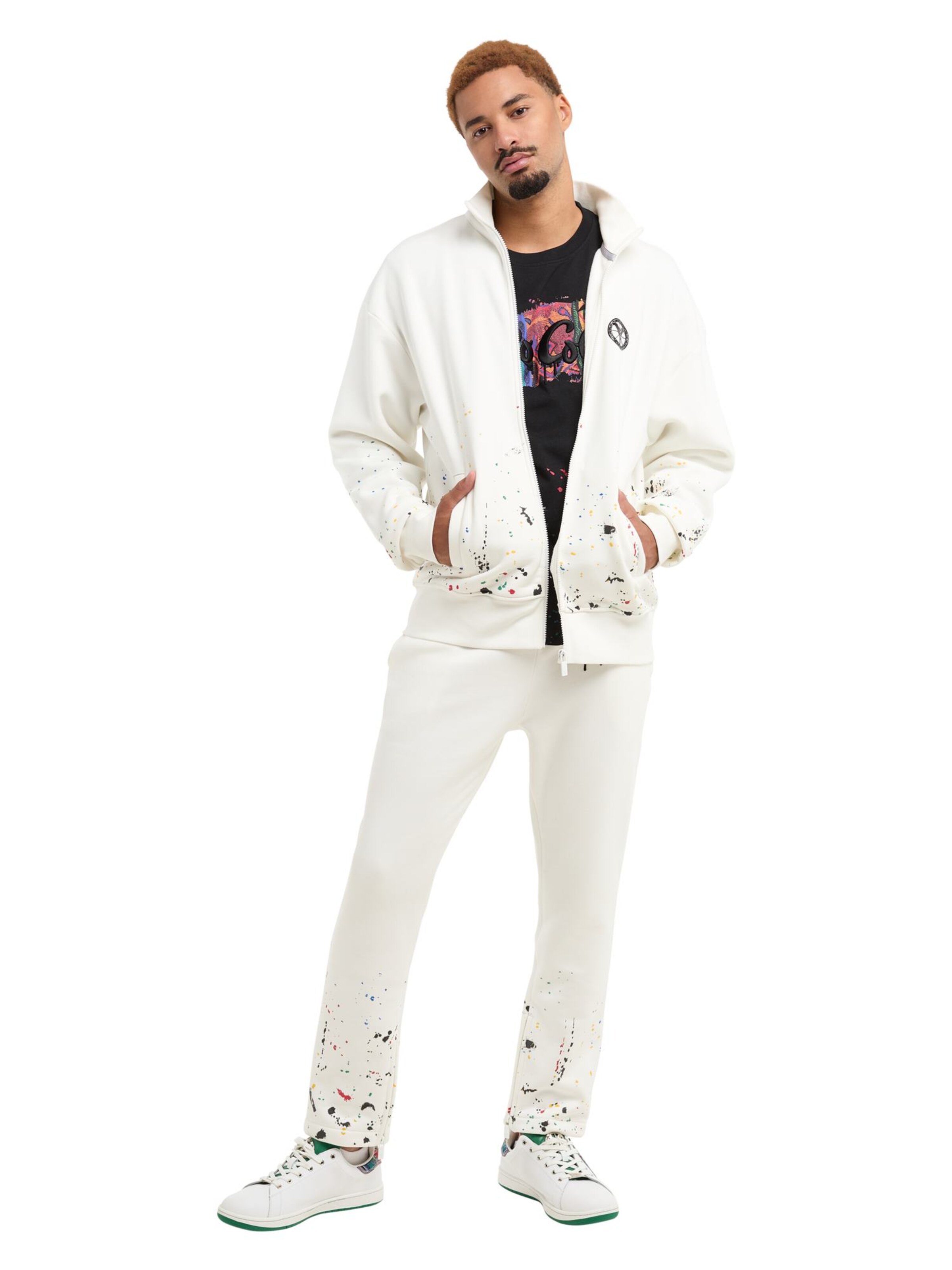 Veste de survêtement ' DelFavero ' Carlo Colucci en blanc