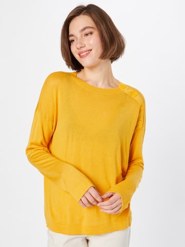 UNITED COLORS OF BENETTON Sweater in Yellow: front