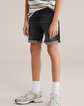 WE Fashion Regular Jeans i svart