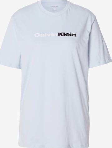 Tricou de la Calvin Klein Jeans pe albastru: față