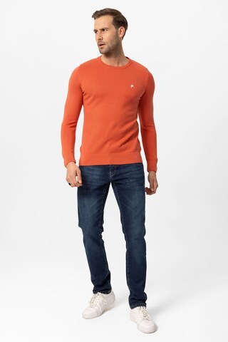 DENIM CULTURE Sweater 'LEVIN' in Orange