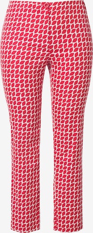 Ulla Popken Slimfit Hose in Rot: Vorderseite