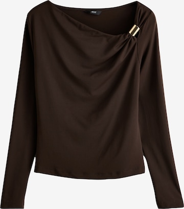 T-shirt Next en marron : devant