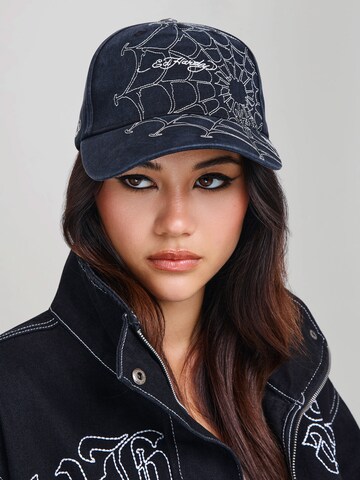 Cappello da baseball di Ed Hardy in nero: frontale