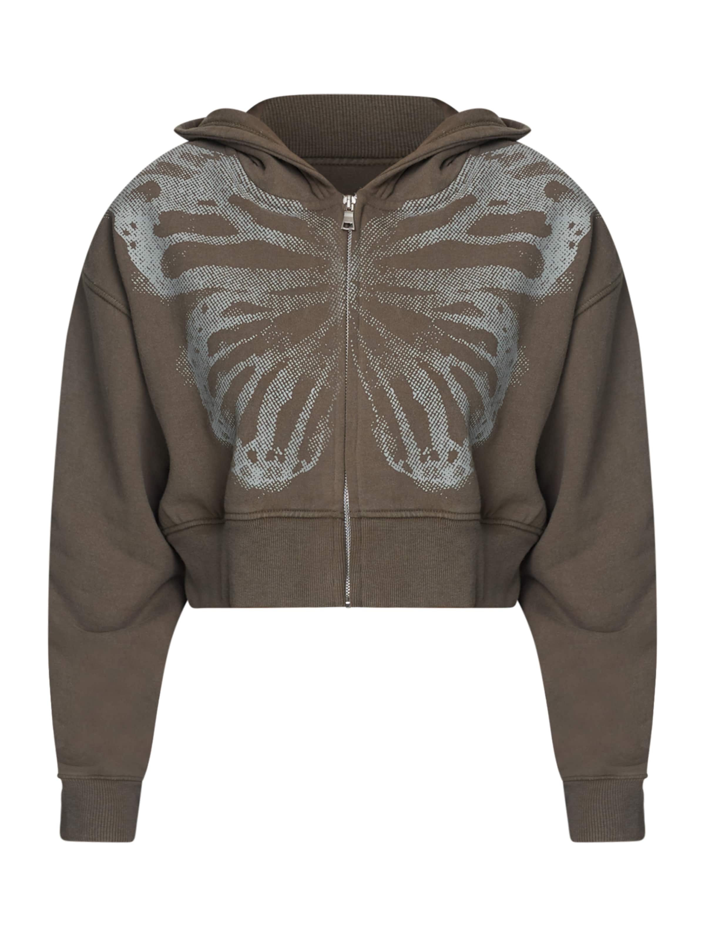 Giacca di felpa di Good For Nothing in marrone: frontale