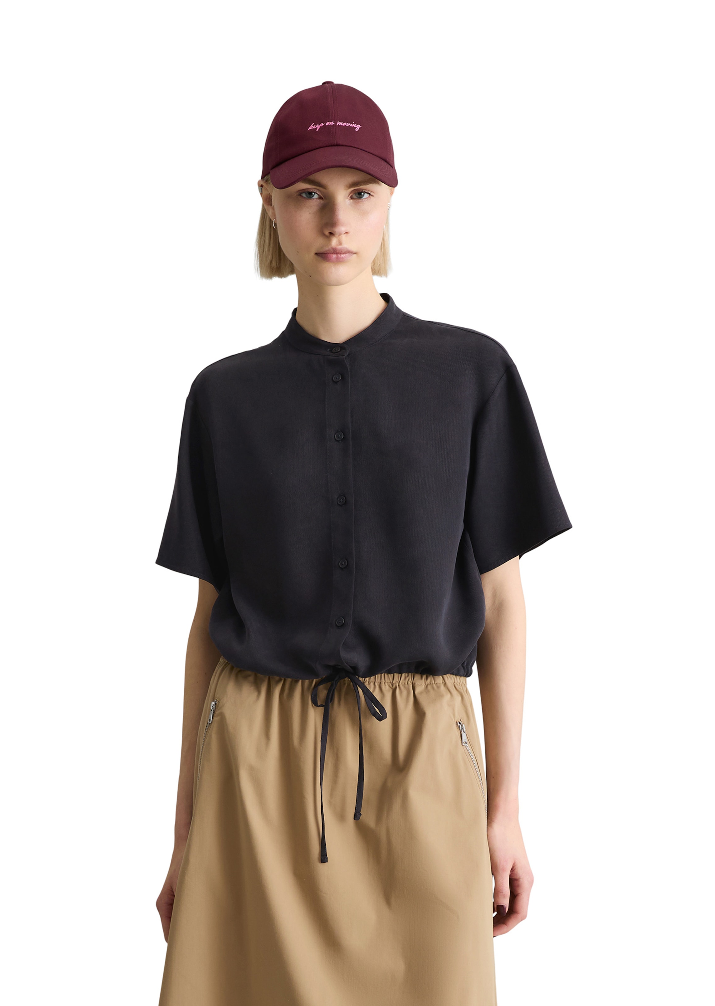 Marc O'Polo DENIM Bluse in Blau: Vorderseite