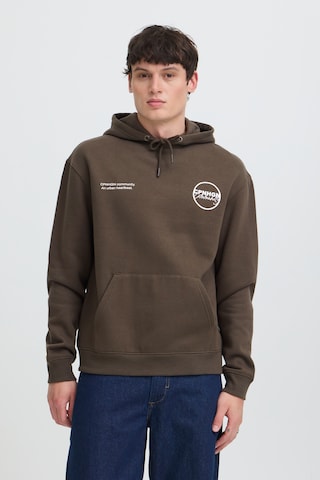BLEND Sweatshirt 'BHLOUIS' i brun: framsida