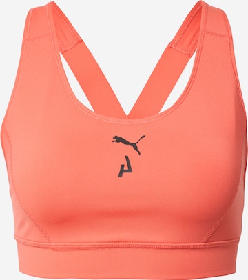 PUMA - Soutien Bustier Soutien de desporto em laranja: frente