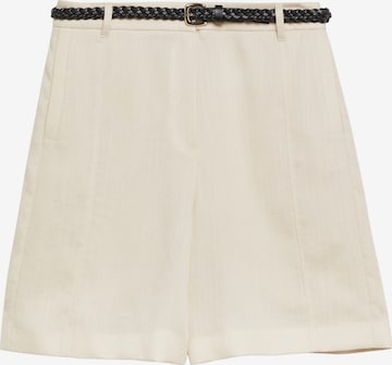 Loosefit Pantalon COMMA en beige : devant