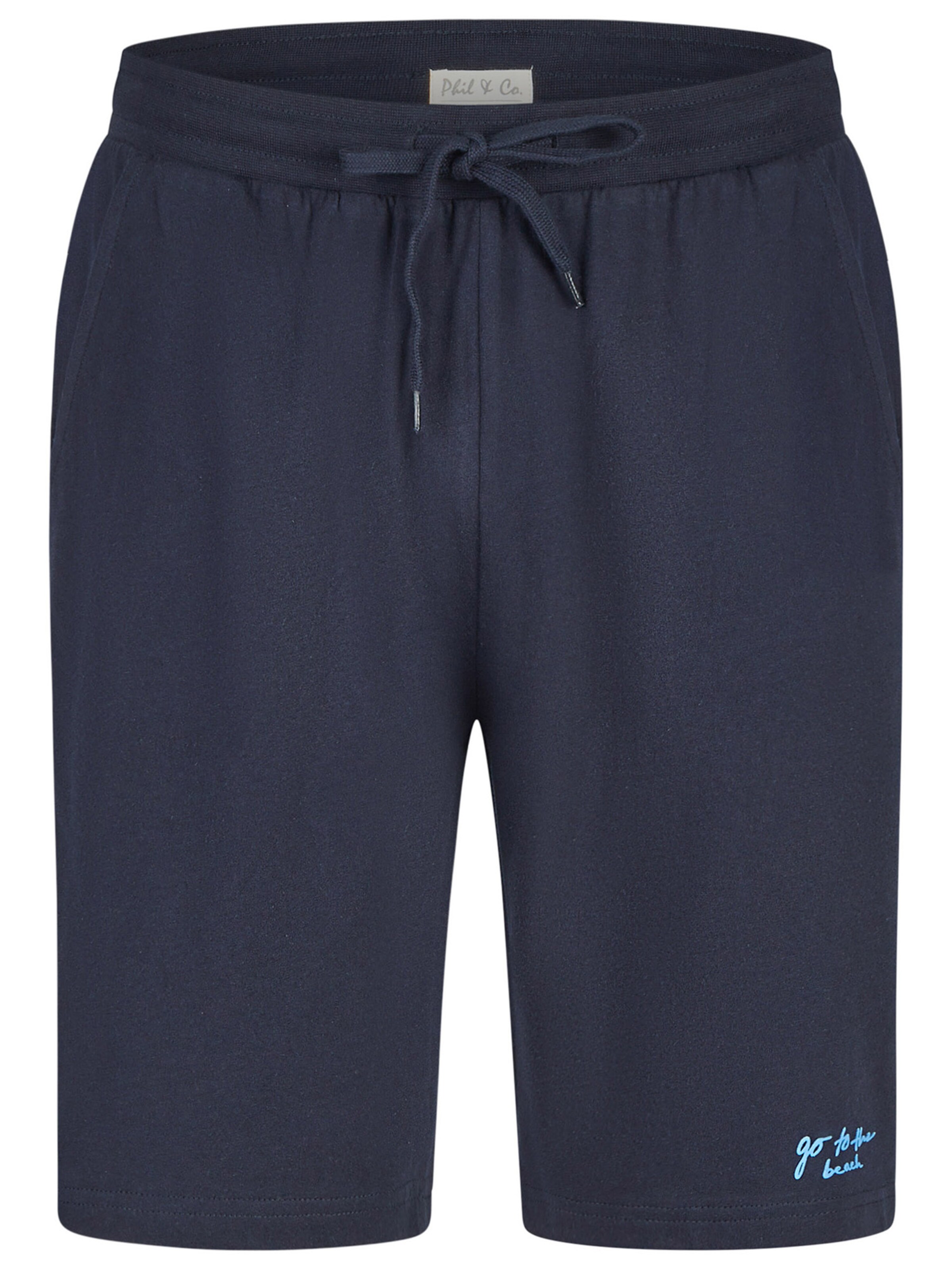 Phil & Co. Berlin Pyjamashorts ' Classics ' in Blau