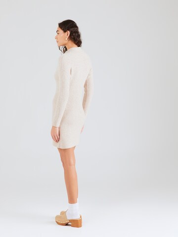 HOLLISTER Knit dress in Beige