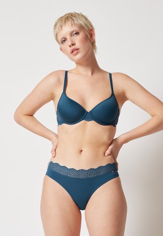 Skiny T-shirt Bra 'Spacer' in Blue