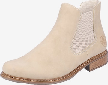 Chelsea Boots Rieker en beige : devant