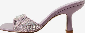 MANGO Mules 'Brilly' in Purple: front