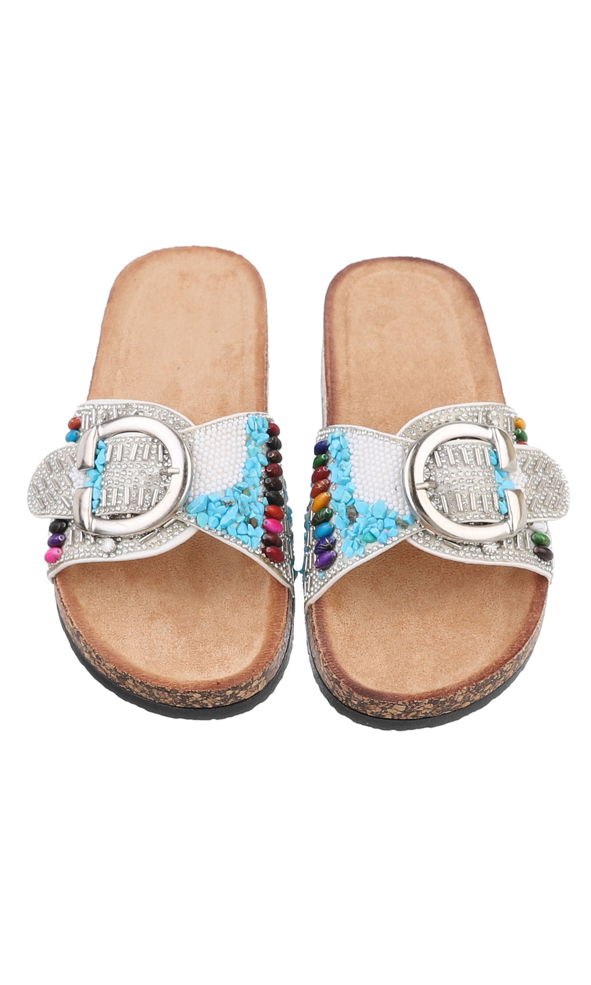 Ital-Design Pantolette in Weiß