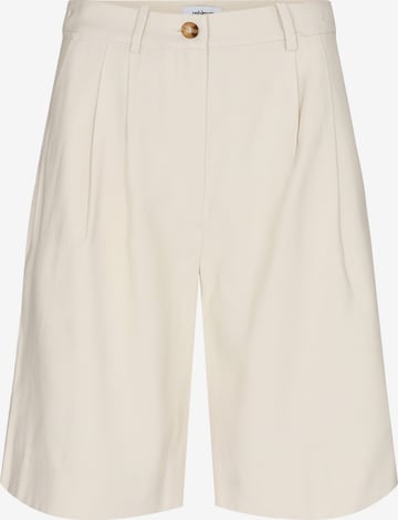 Regular Pantalon à pince minimum en beige : devant