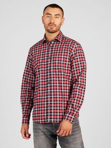 s.Oliver Regular fit Button Up Shirt in Red: front