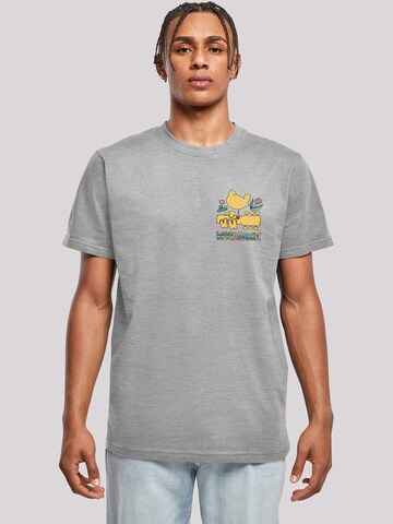 F4NT4STIC Shirt 'Woodstock' in Grijs: voorkant