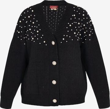 Cardigan caissa en noir : devant