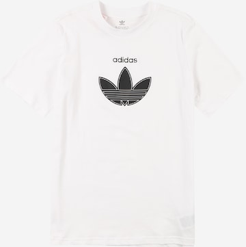 ADIDAS ORIGINALS T-shirt i vit: framsida