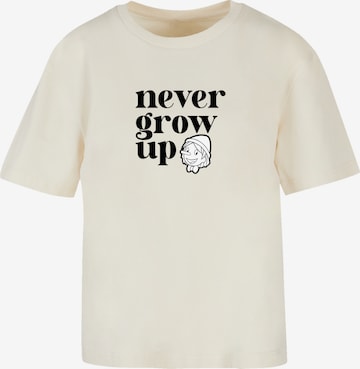 T-shirt 'Heroes of Childhood Pinocchio Never Grow Up' F4NT4STIC en beige : devant