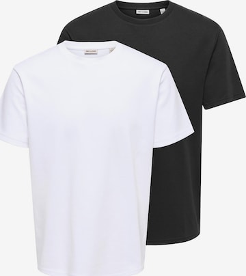 Only & Sons Shirt 'Caspian' in Schwarz: Vorderseite