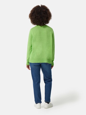 Pull-over oversize CASH-MERE.CH en vert