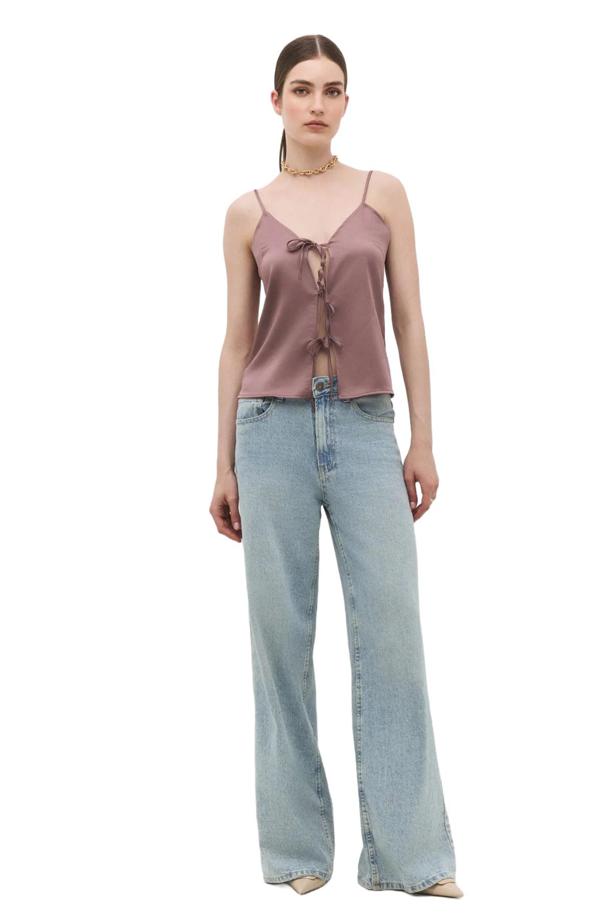 No Matter What Top in Lila