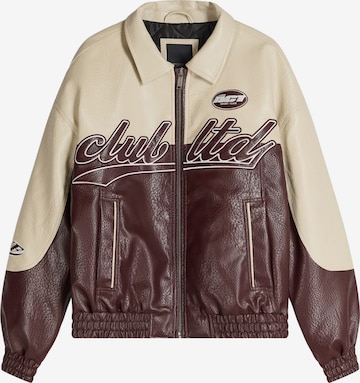 BershkaPrijelazna jakna - crvena boja: prednji dio