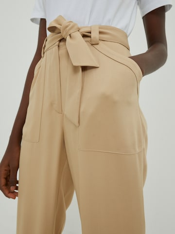 EDITED Regular Trousers 'Ivy' in Beige