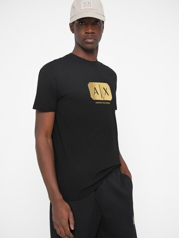 ARMANI EXCHANGE Regular Trousers in Black