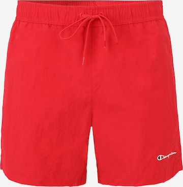 Champion Authentic Athletic Apparel Plavecké šortky – červená: přední strana