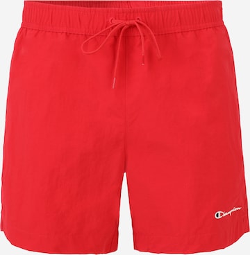 Shorts de bain Champion Authentic Athletic Apparel en rouge : devant