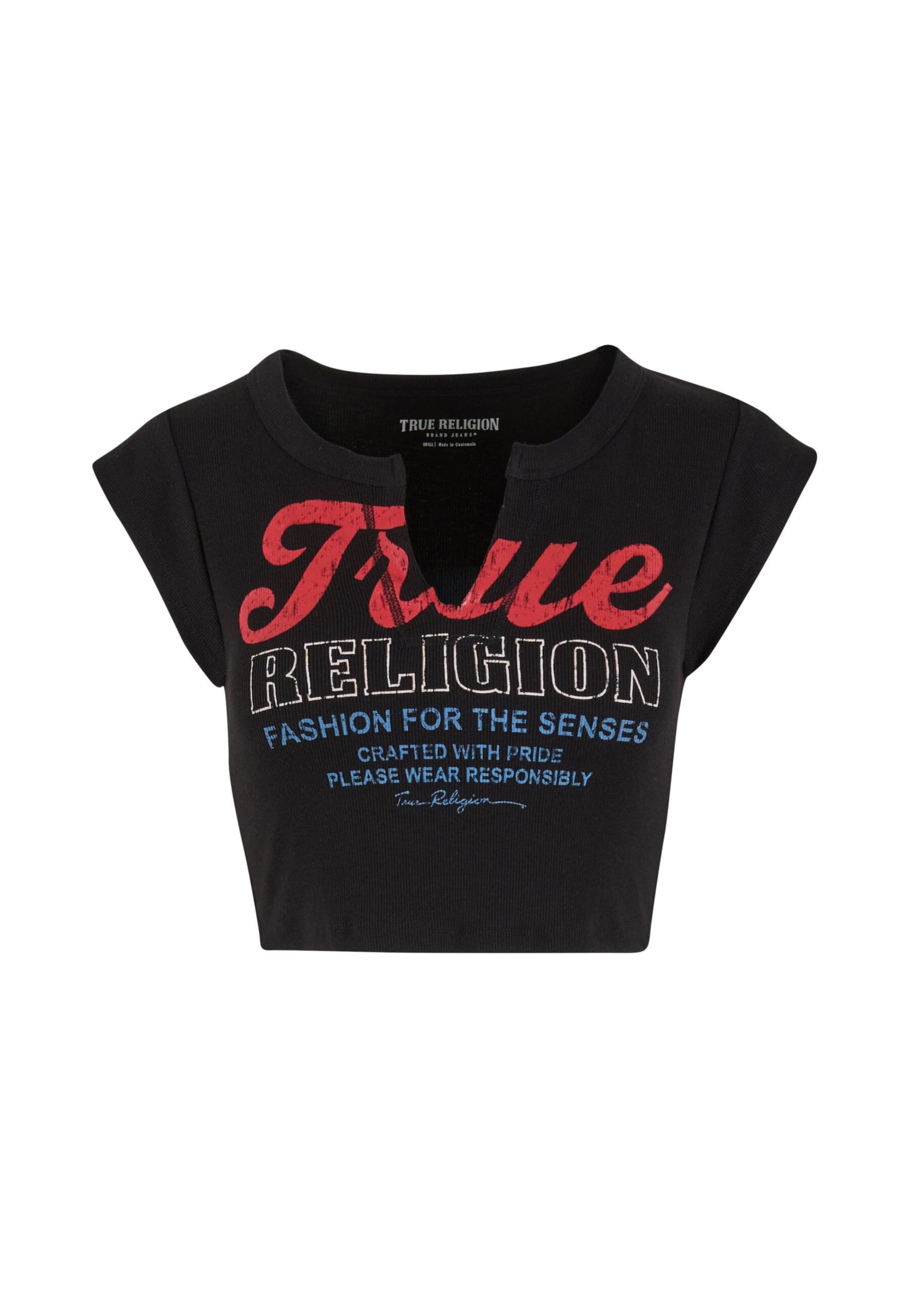 T-shirt True Religion en noir : devant