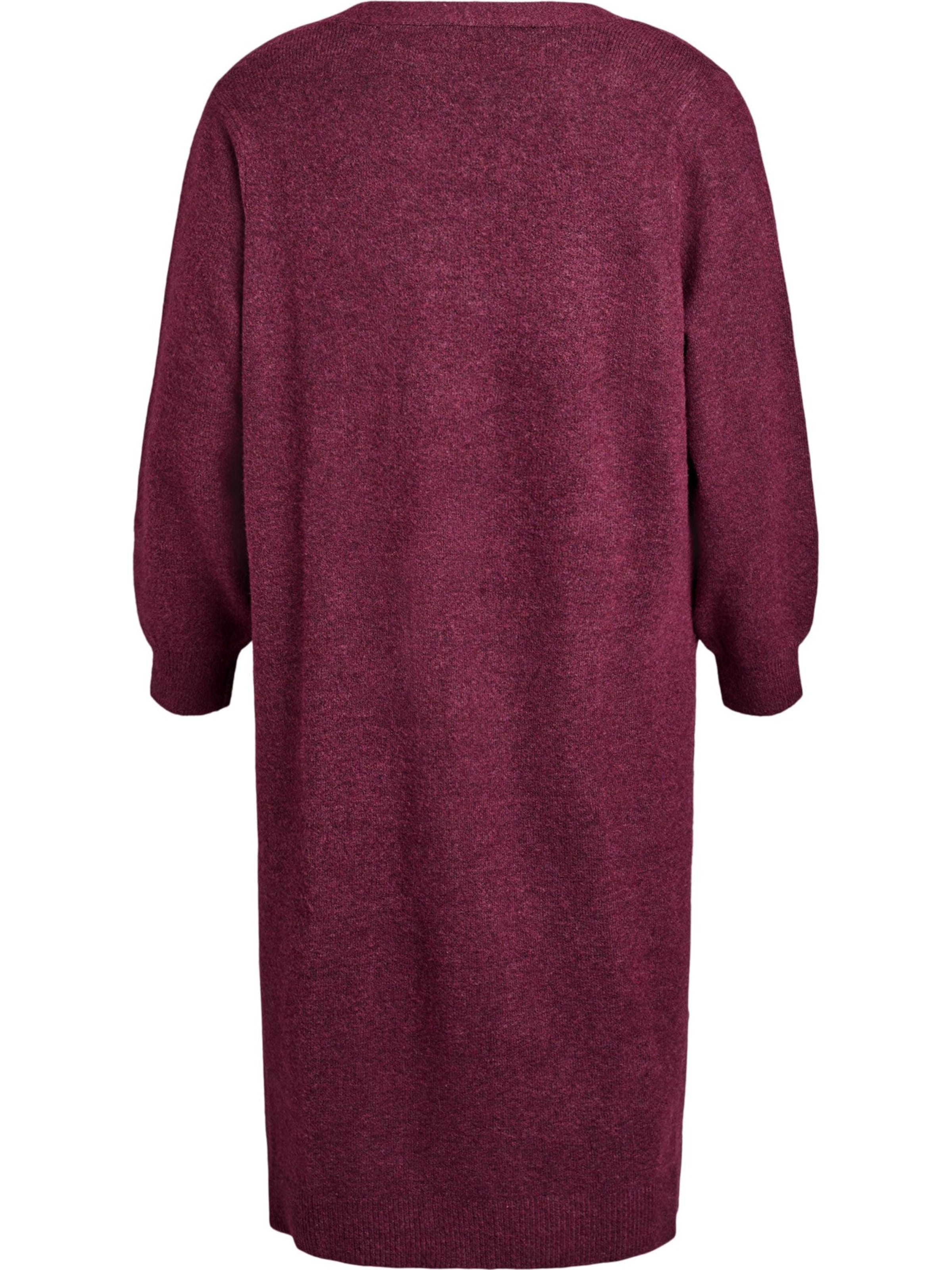 Zizzi Свободна плетена жилетка 'Cavista' в червено