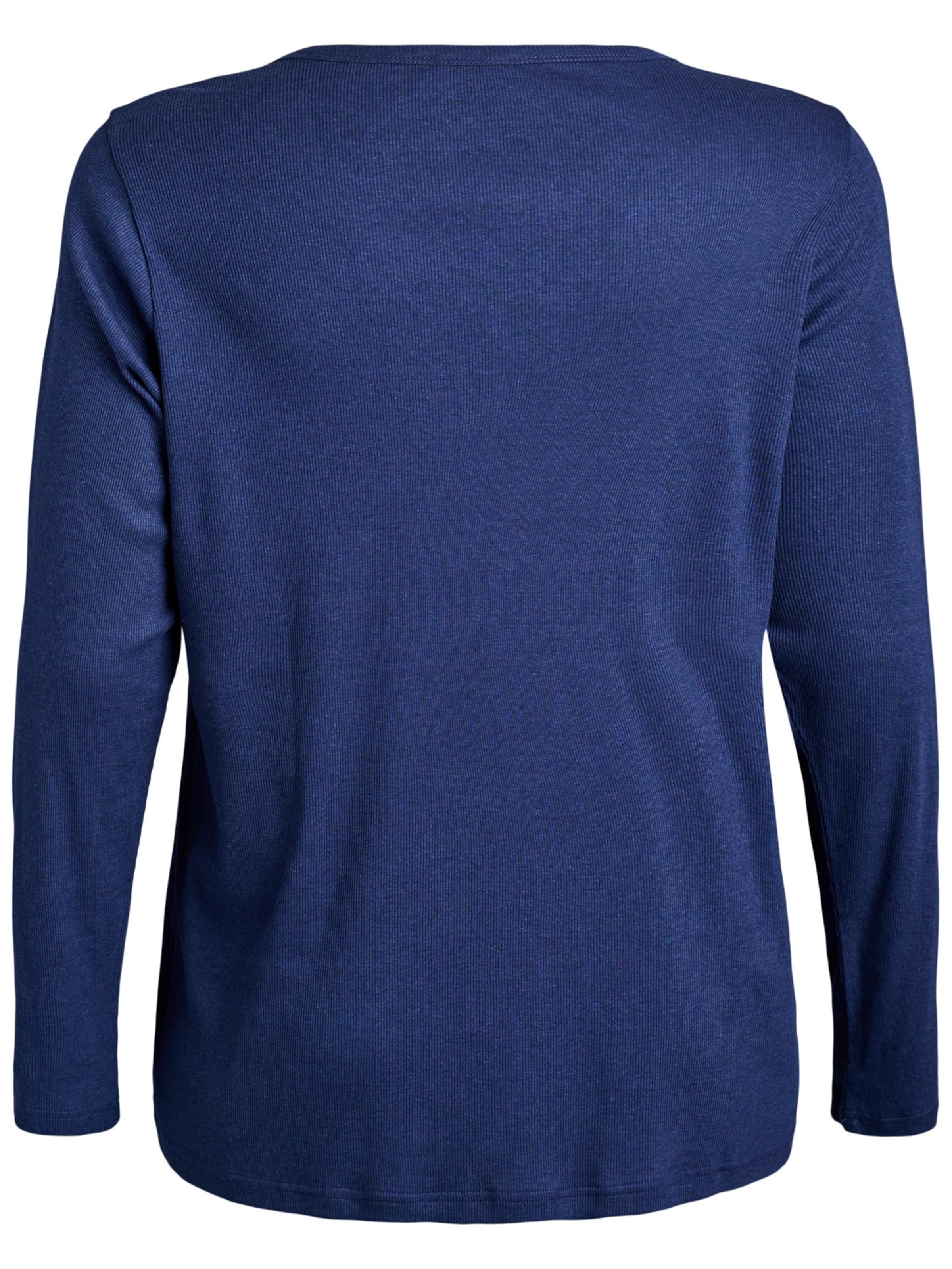 Zizzi Футболка для сна 'Mliv' в Синий